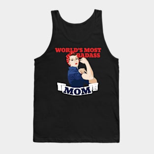 Mothers day, World's Most Badass MOM Tank Top